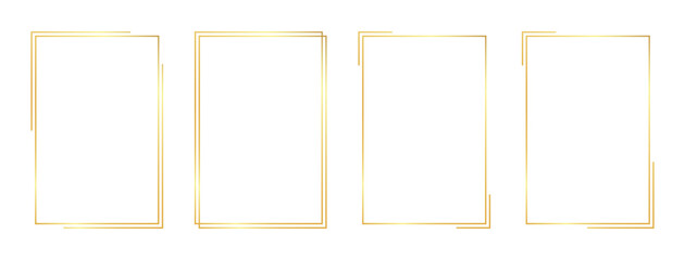 rectangle gold frame