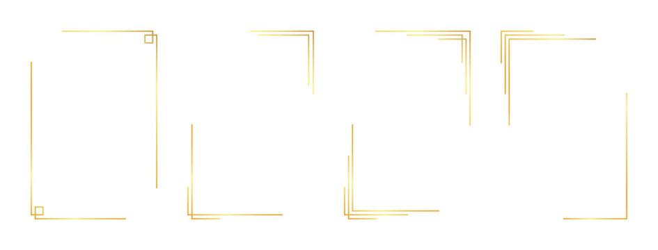rectangle gold frame