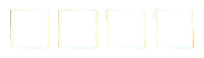 square gold frame