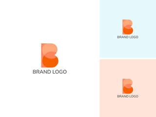 ILLUSTRATION LETTER B COLOR MODERN LOGO ICON DESIGN VECTOR