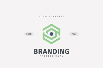 Hexagon Trade Marketing Trading Networking Vector Logo Concept