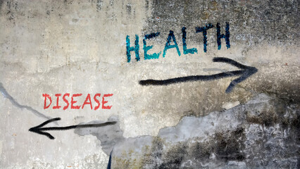 Street Sign Health versus Disease