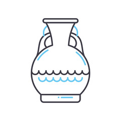 artifact line icon, outline symbol, vector illustration, concept sign