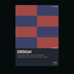 Brutalism inspired graphic design of vector poster cover layout made with vector abstract elements and geometric shapes, useful for  branding presentation, album print, website header, web banner.