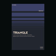 Brutalism inspired graphic design of vector poster cover layout made with vector abstract elements and geometric shapes, useful for  branding presentation, album print, website header, web banner.