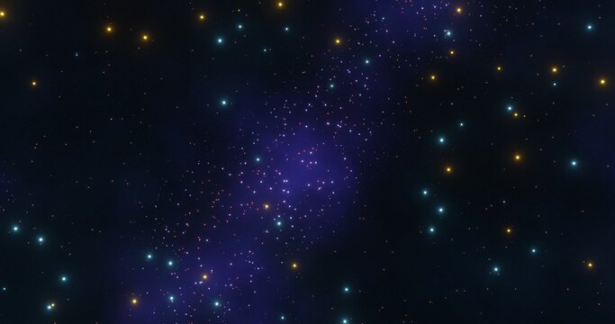 Nebula background. Galaxy in the universe. 3d rendering.	