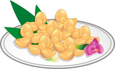 Traditional Thai desserts sweet food