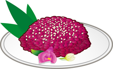 Traditional Thai desserts sweet food