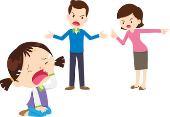 expression sad and cry cartoon character