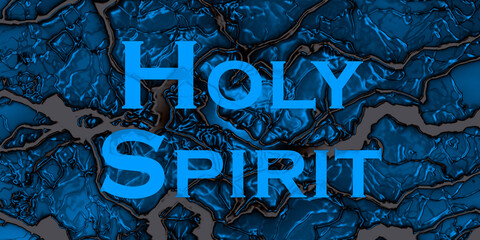 Napis Holy Spirit - obrazy, fototapety, plakaty