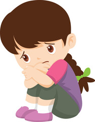 expression sad and cry cartoon character