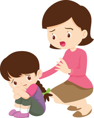 expression sad and cry cartoon character