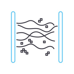 black hole line icon, outline symbol, vector illustration, concept sign