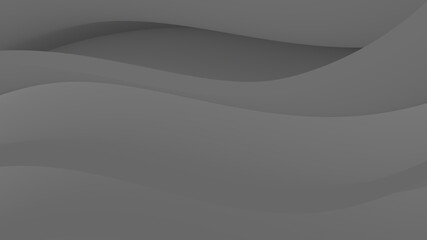 Abstract gray gradient background curves in black tones. Gray gradient shape vector.