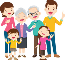 Obraz premium Grandparents,elderly people,grandfather and grandmother, characters in various activities