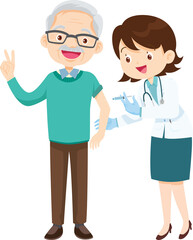 Grandparents,elderly people,grandfather and grandmother, characters in various activities