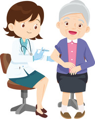 Obraz premium Grandparents,elderly people,grandfather and grandmother, characters in various activities