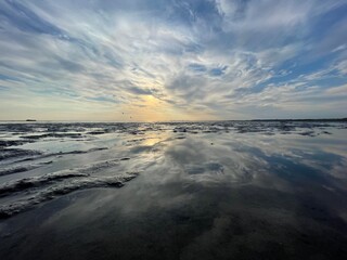 sunset on the beach, tylösand, Halland, Halmstad, Kattegat, summer