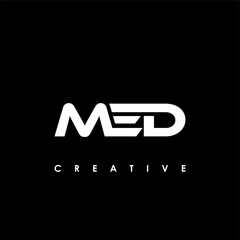 MED Letter Initial Logo Design Template Vector Illustration