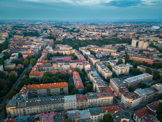 Miasto z lotu ptaka, stare kamienice © Rafal Kot