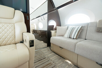 Private Jet interior luxury