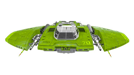 alien spaceship drone front view © DM7