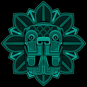 quetzalcoatl head mexican god