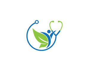 Creative Health Care Logo Concept. Medical and  Pharmacy Modern Vector Illustration.