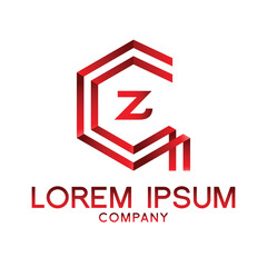 Letter Z line logo design Creative minimal linear monogram symbol. Universal elegant vector sign design. Premium type of business logo. Graphic alphabet symbol for technology identity