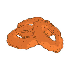 onion rings fast food icon