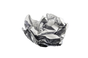 A piece of crumpled white paper