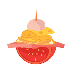 fresh appetizer food icon