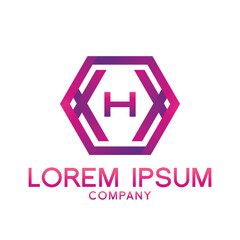 Letter H line logo design.Creative minimal linear monogram symbol. Universal elegant vector sign design. Premium type of business logo. Graphic alphabet symbol for technology identity