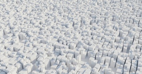 grey city made in 3d