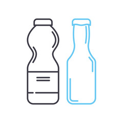 drink line icon, outline symbol, vector illustration, concept sign