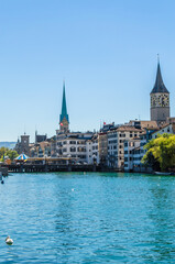 Obraz premium View of Zurich old town, Switzerland