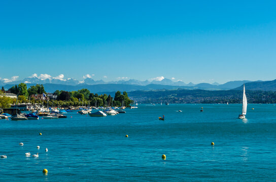 View of Lake Zurich, Switzerland