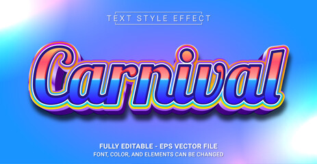 Text Style Effect. Editable Graphic Text Template.