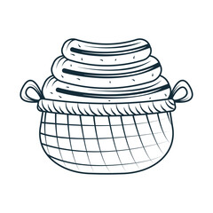 laundry clothes on basket