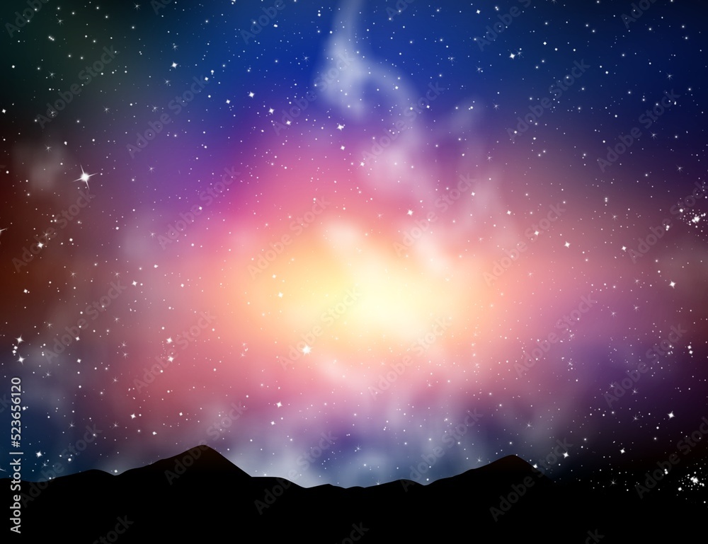 Canvas Prints image of outer space with beautiful stars