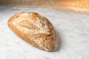 Background of a wholemeal bread