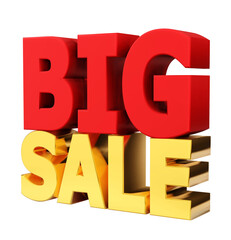 3d  BIG sale word  , 3D render