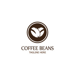 coffee bean icon vector