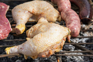 meat on the grill