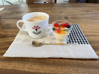 cup of coffee and cake
