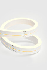 Flexible led tape on white background.