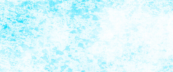 Fototapeta na wymiar White and blue color frozen ice surface design abstract background. blue and white watercolor paint splash or blotch background with fringe bleed wash and bloom design. 