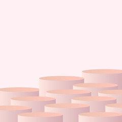 3d podium vector illustration for display of beauty products, fashion, shoes and other product brochures 