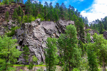 Spearfish Canyon in Summer, South Dakota