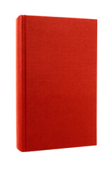 Red book front cover upright vertical isolated transparent background photo PNG file